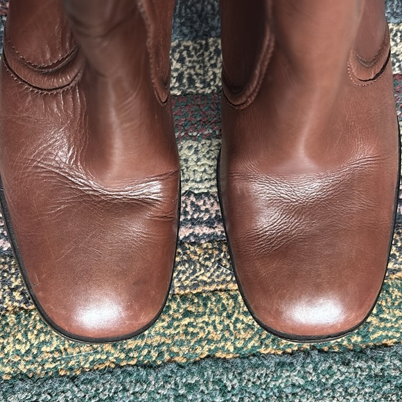 Tall brown leather boots DVF - Picture 8 of 16